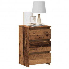 Bedside Cabinet Old wood Engineered wood Small Bedside ...