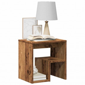 Bedside Cabinet Old wood Engineered wood 15.7x11.8x15.7...