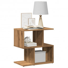 Bedside Cabinet Set of 2 Artisan Oak Engineered Wood