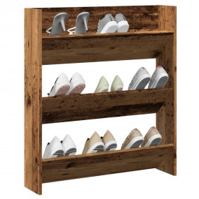 Wall Shoe Cabinet Old wood Engineered wood Compact
