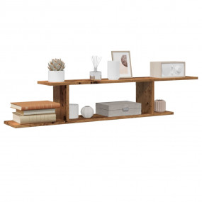 Wall-mounted TV Shelf Old wood Engineered wood Medium