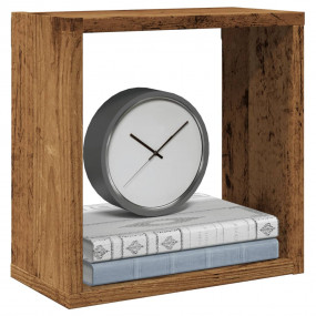 Wall Cube Shelf Set of 4 Old wood Engineered wood
