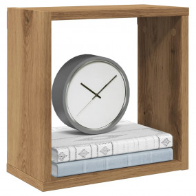 Wall Cube Shelf Set of 4 Artisan oak Engineered wood Me...