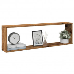 Wall Cube Shelf Set of 4 Old wood Engineered wood Mediu...