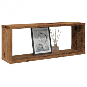 Wall Cube Shelf Set of 6 Old wood Engineered wood Mediu...