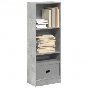 Bookcase Concrete grey Engineered wood Medium Bookcase