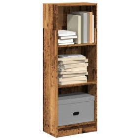 Bookcase Old Wood Engineered Wood Medium Bookcase Recta...