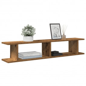 Wall Shelf Set of 2 Old wood Engineered wood 41.3 x 7.1...
