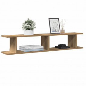 Wall Shelf Set of 2 Artisan oak Engineered wood