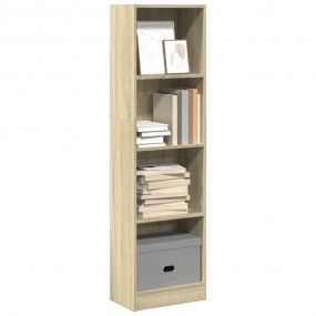 Bookcase Sonoma Oak Engineered Wood 56.3 in tall Bookca...