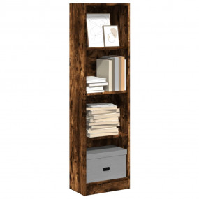 Bookcase Smoked Oak Engineered Wood Medium Bookcase Rec...