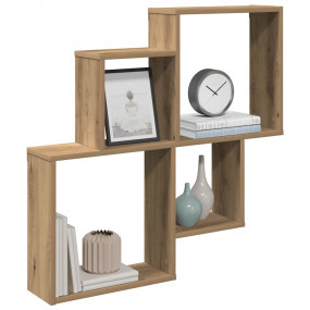 Wall Shelf Artisan Oak Engineered Wood Medium Wall Shel...