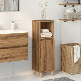 Bathroom Cabinet Artisan Oak Engineered wood, Solid euc...