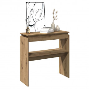 Console Table Artisan Oak Engineered Wood Slim Console ...
