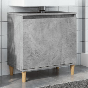 Sink Cabinet Concrete Grey Engineered Wood Compact