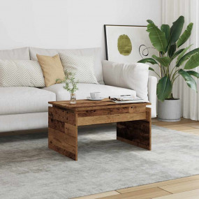 Coffee Table Old Wood Engineered Wood Medium Coffee Tab...