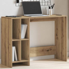 Desk Artisan Oak Engineered Wood Compact Desk Rectangul...