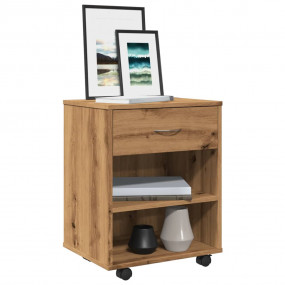 Rolling Cabinet Old wood Engineered wood Medium Rolling...