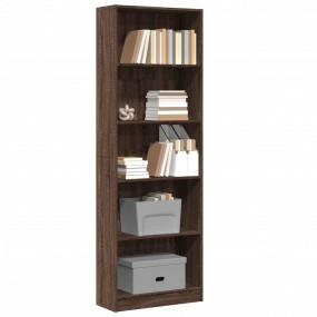 Bookcase Brown Oak Engineered wood Tall Bookcase Rectan...