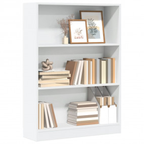 Bookcase White Engineered wood Medium Bookcase Rectangu...