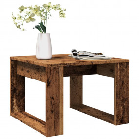 Side Table Old Wood Engineered Wood Small Modern Accent...