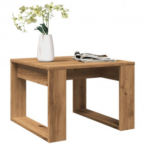 Side Table Artisan oak Engineered wood Small Decorative...