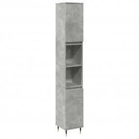 Bathroom Cabinet Concrete gray Engineered wood, iron Ta...