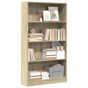 Bookcase Sonoma Oak Engineered Wood Medium Bookcase Rec...