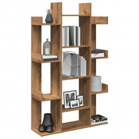 Book Cabinet Artisan Oak Engineered Wood Medium Book Ca...