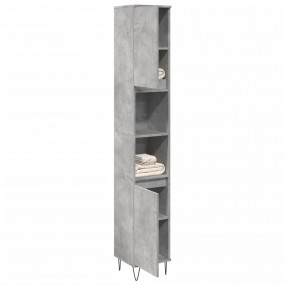 Bathroom Cabinet Concrete grey Engineered wood and iron...