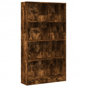 Bookcase Smoked oak Engineered wood Large Modern Bookca...