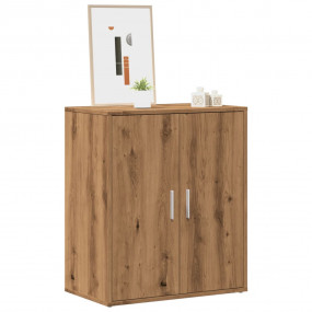 Shoe Cabinet Artisan Oak Engineered Wood Medium Shoe Ca...