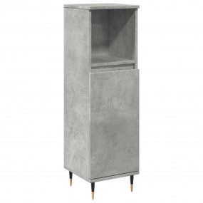 Bathroom Cabinet Concrete grey Engineered wood, iron Ta...