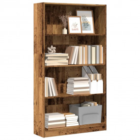 Bookcase Rustic wood Engineered wood Large Bookcase Rec...
