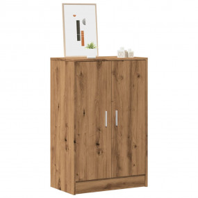 Shoe Cabinet Artisan Oak Engineered Wood 23.6 x 13.8 x ...