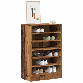 Shoe Cabinet Weathered Wood Engineered Wood Medium Shoe...