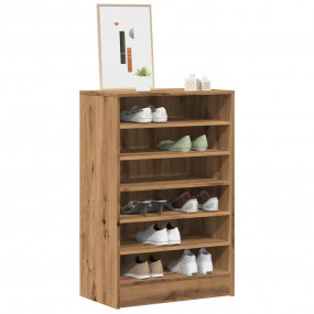 Shoe Cabinet Artisan Oak Engineered Wood Medium Shoe Ca...