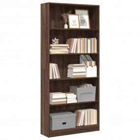 Bookcase Brown oak Engineered wood Large Bookcase Recta...