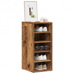 Shoe Cabinet Set of 2 Old wood Engineered wood Compact