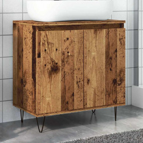 Bathroom Cabinet Old wood Engineered wood, Iron Medium