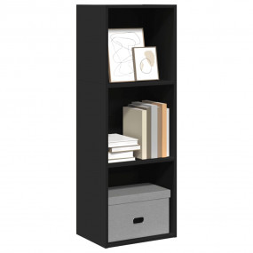 Bookcase Black Engineered wood Medium Bookcase Rectangu...