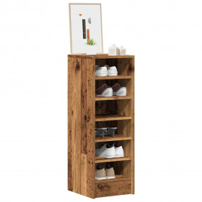 Shoe Cabinet Old Wood Engineered Wood Compact Shoe Cabi...