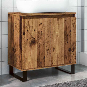 Bathroom Cabinet Old wood Engineered wood, iron Medium
