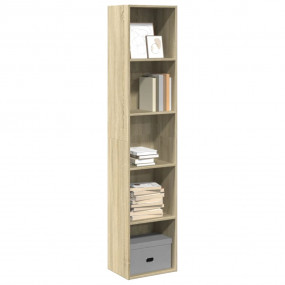 Bookcase Sonoma oak Engineered wood Tall Bookcase Recta...
