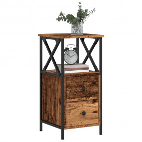 Bedside Cabinet Old wood Engineered wood, Metal Moderat...