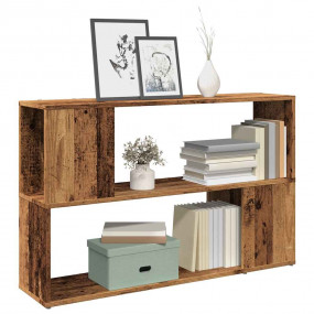 Book Cabinet Old Wood Engineered Wood 39.4 inches Wide