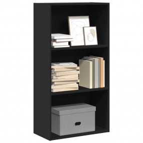 Bookcase Black Engineered wood 23.6x11.8x44.9 in Bookca...
