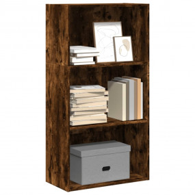 Bookcase Smoked Oak Engineered Wood 23.6x11.8x44.9 in