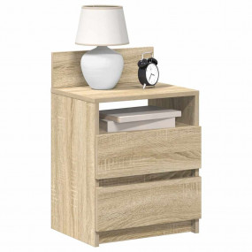 Bedside Cabinet Set of 2 Sonoma Oak Engineered wood
