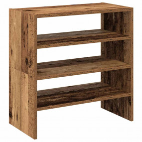 Shoe Rack Set of 2 Old Wood Engineered Wood Medium Stac...